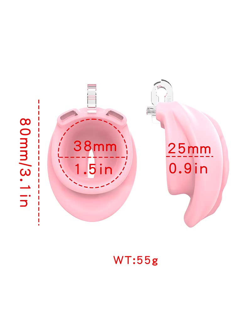 Rimba P- Cage - P-Cage PC10 - Peniskooi Pussy - Transparant, Rose