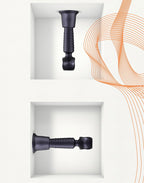 MANWAN - Holden - universele wandhouder tot 4,5 cm diameter - Black Plum