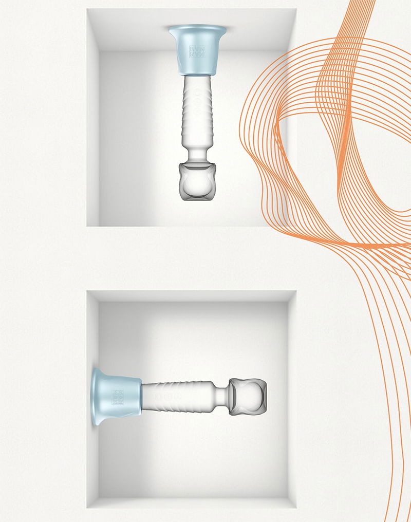 MANWAN - Holden - universele wandhouder tot 4,5 cm diameter - Poolblauw