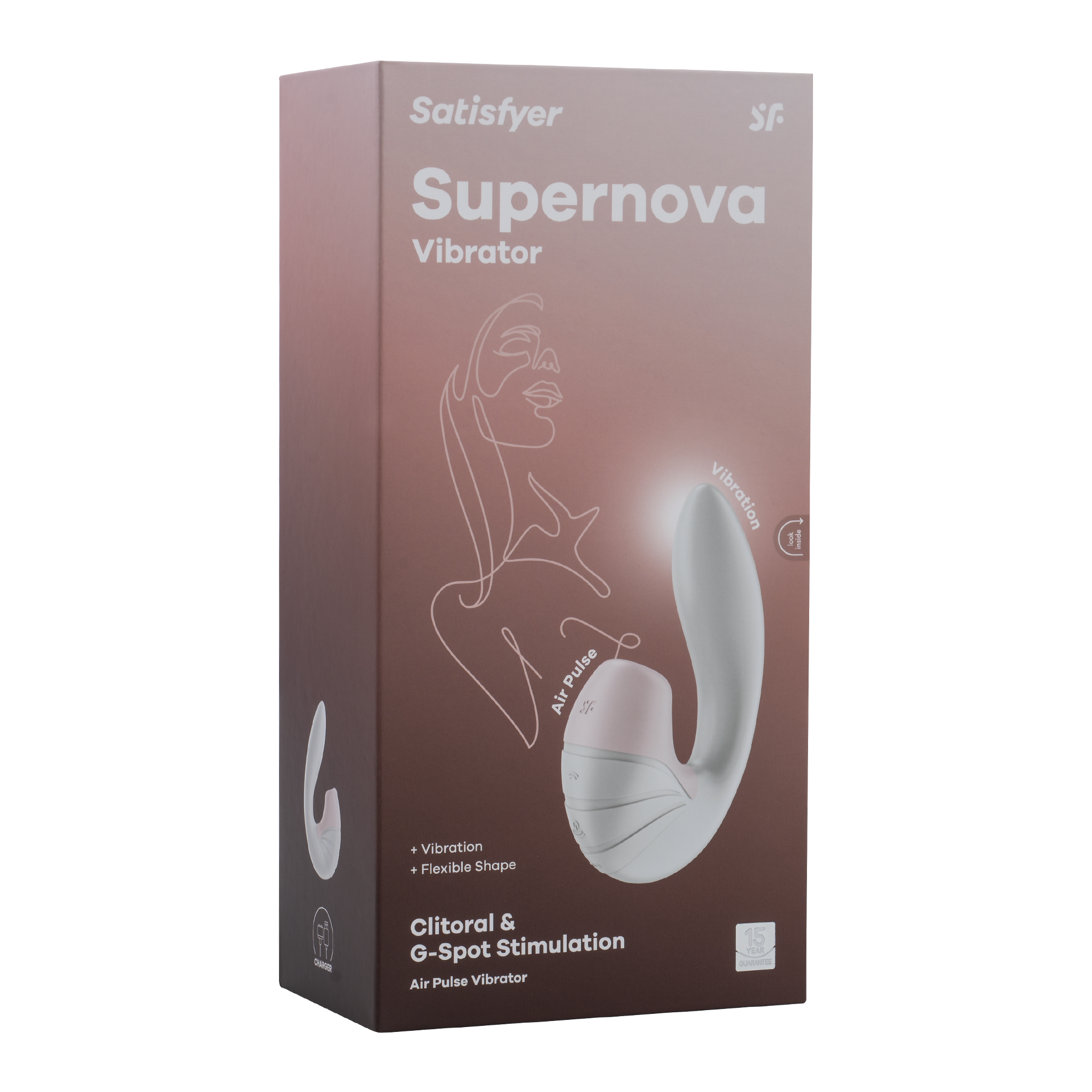 Satisfyer - Supernova - Luchtdruk + G-Spot Vibrator - Wit