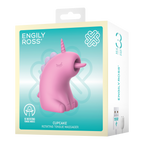 ER - Cupcake Unicorn - 360° Roterende Tong Massage - Roze