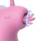 ER - Cupcake Unicorn - 360° Roterende Tong Massage - Roze