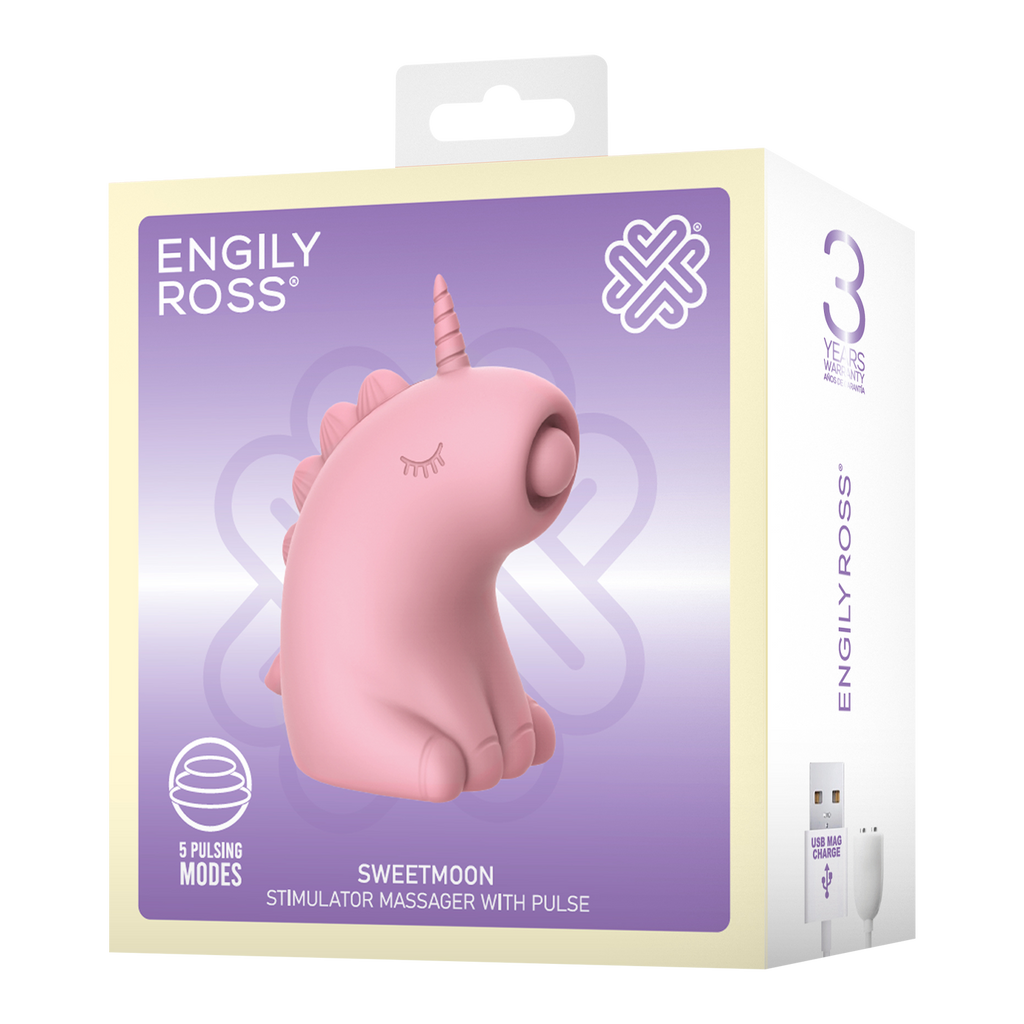 ER - Sweetmoon Unicorn - Massager met Pulse - Zachtroze
