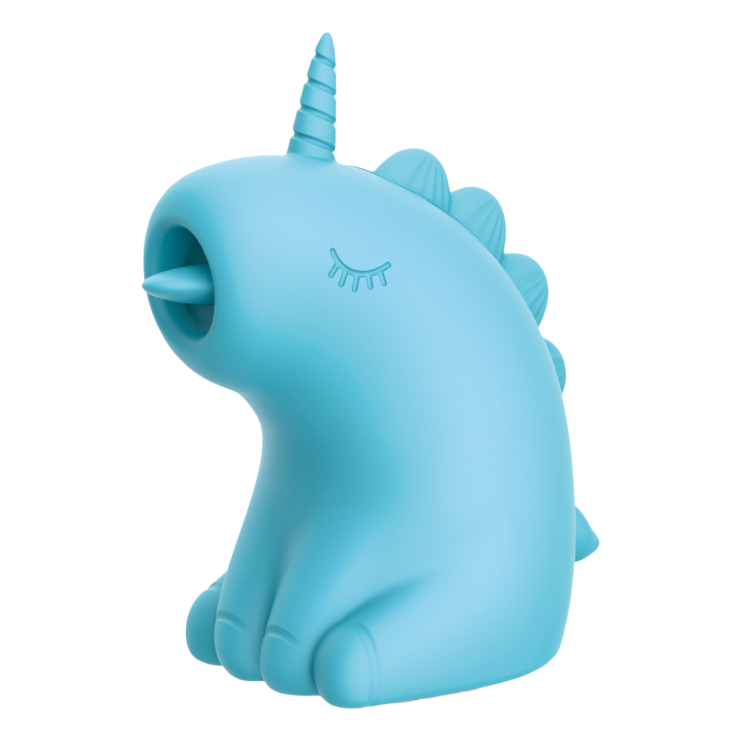 ER - Snowflake Unicorn - Massager met Likkende Tong - Blauw