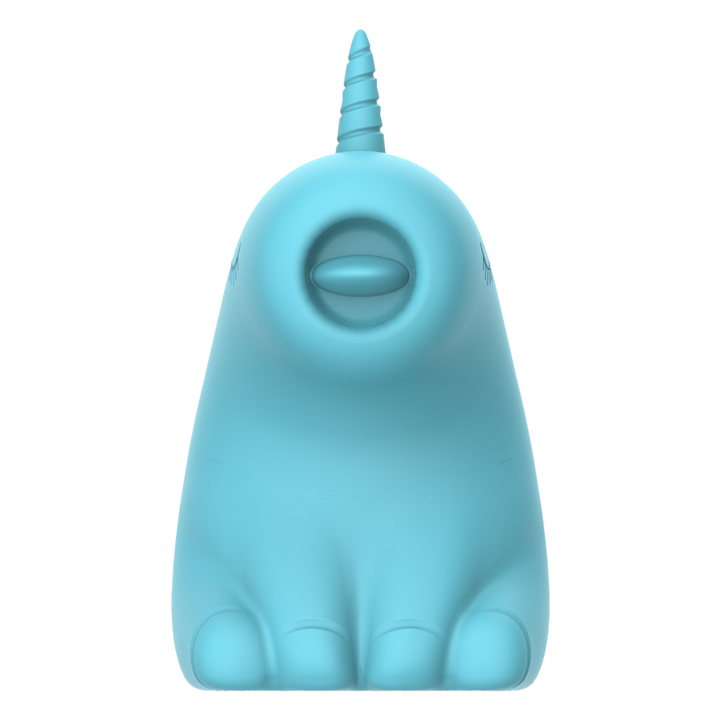 ER - Snowflake Unicorn - Massager met Likkende Tong - Blauw