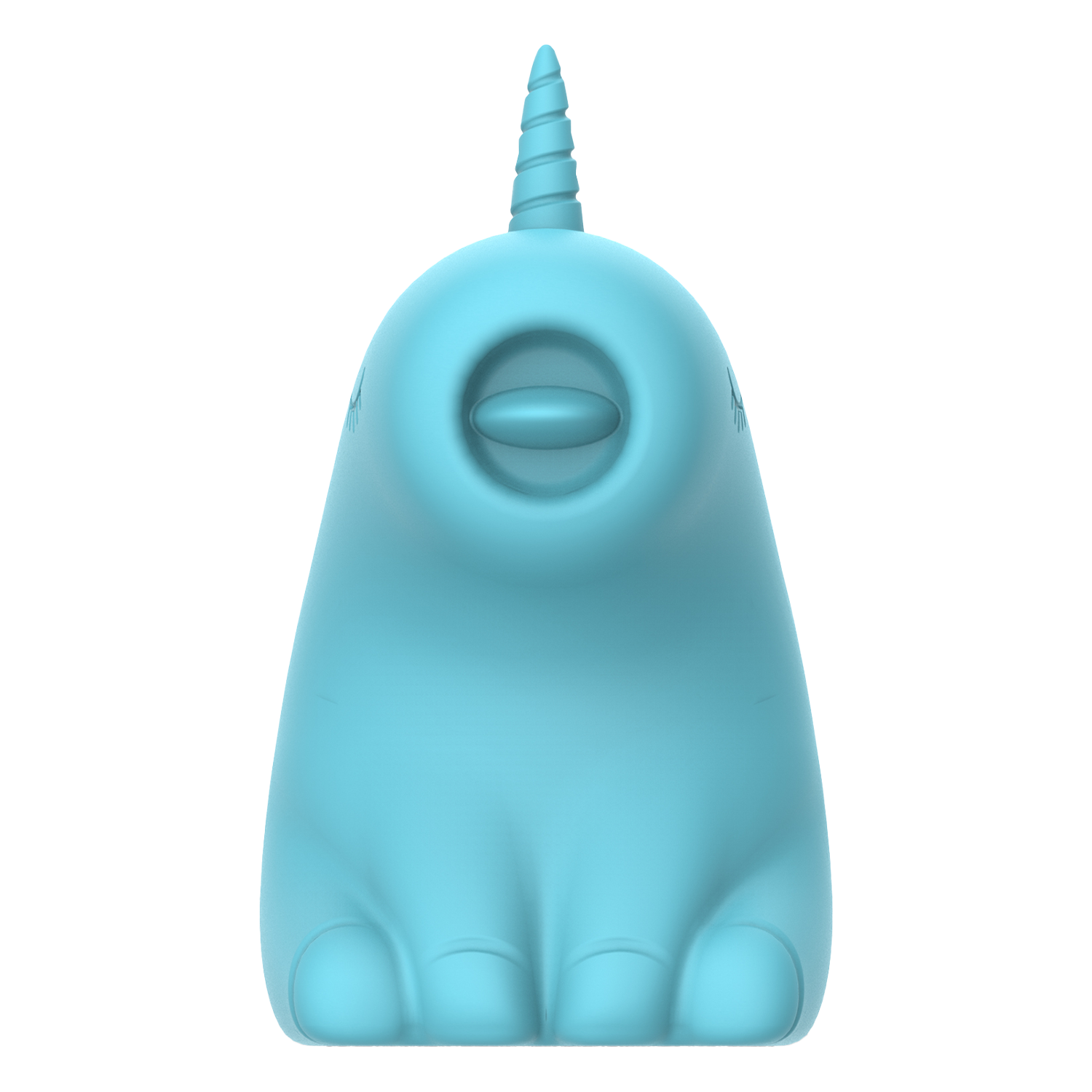 ER - Snowflake Unicorn - Massager met Likkende Tong - Blauw