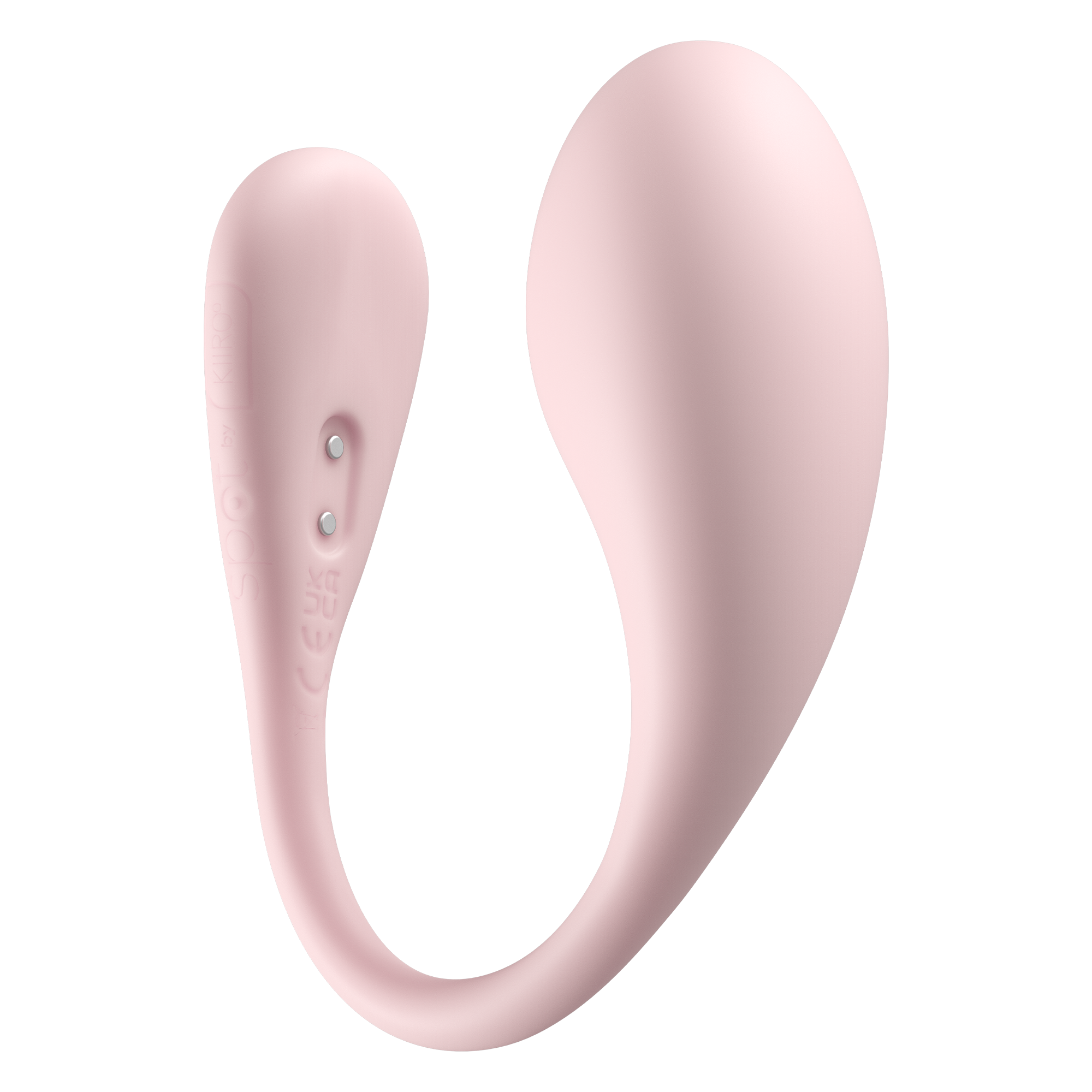 KIIROO- Spot - Draagbare Interactieve Ei-vibrator - Kiss Me Pink