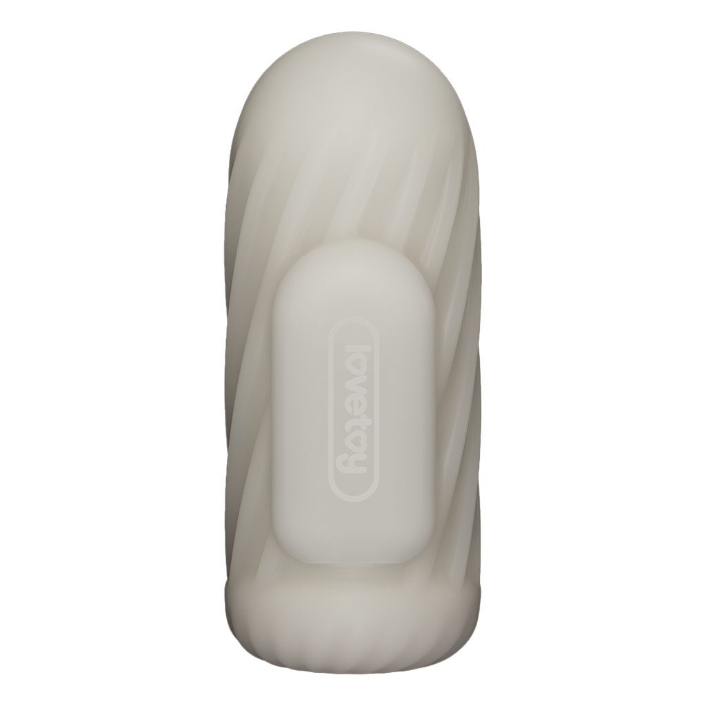 LoveToy - Knights Ring - Vibrerende Dual Purpose Sleeve - Spiraal - Wit