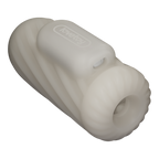 LoveToy - Knights Ring - Vibrerende Dual Purpose Sleeve - Spiraal - Wit