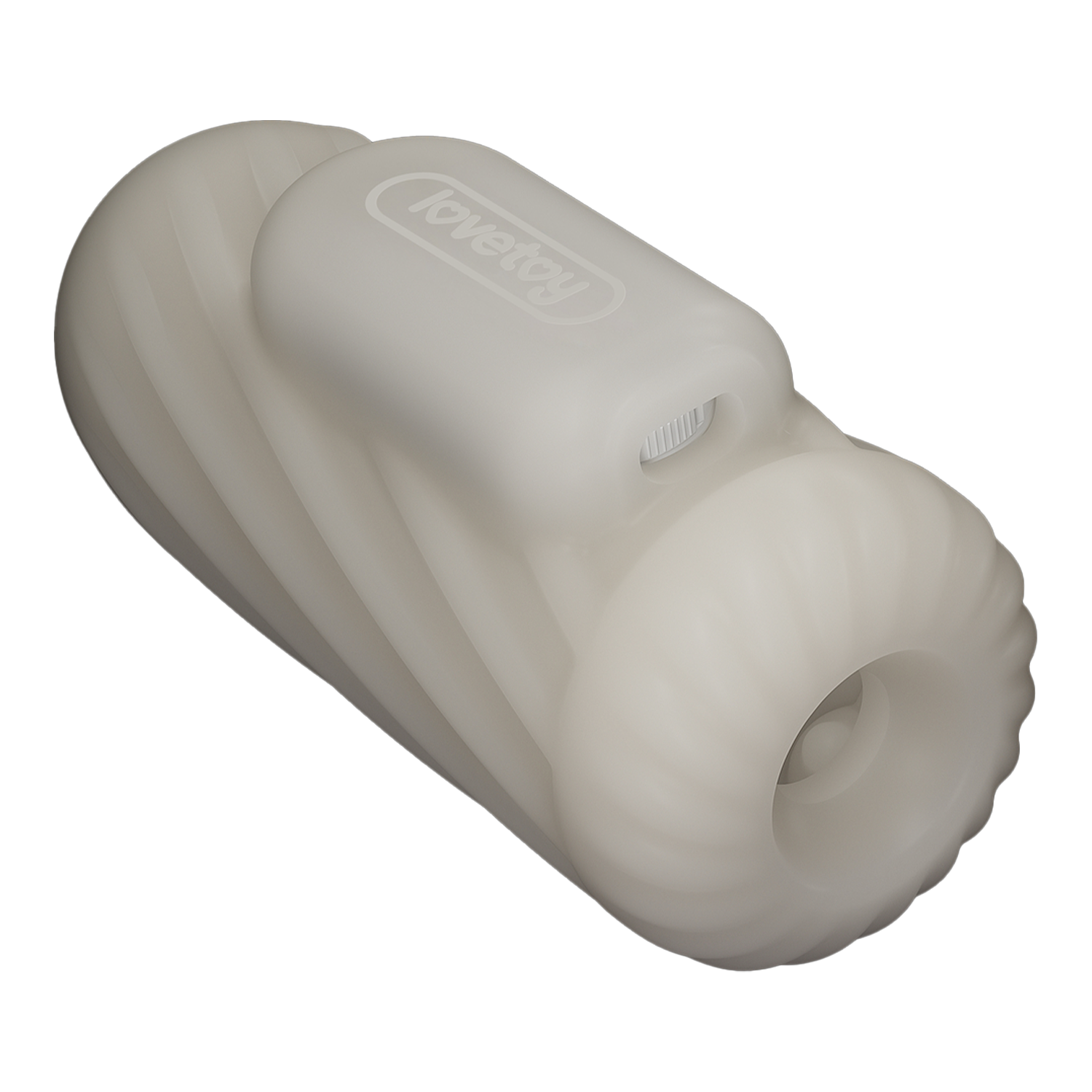 LoveToy - Knights Ring - Vibrerende Dual Purpose Sleeve - Spiraal - Wit