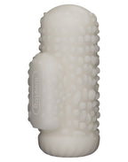 LoveToy - Knights Ring - Vibrerende Dual Purpose Sleeve - Drip - Wit