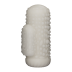 LoveToy - Knights Ring - Vibrerende Dual Purpose Sleeve - Drip - Wit