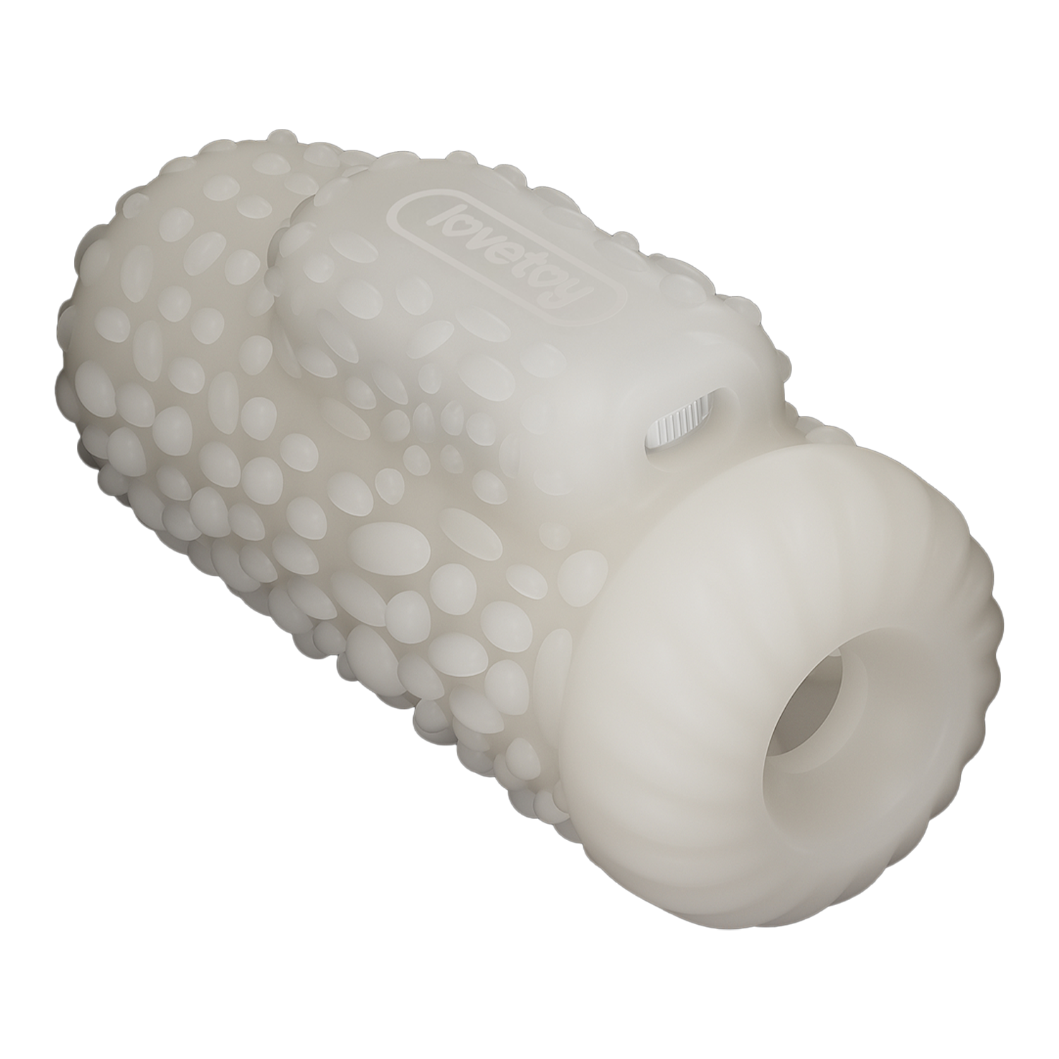 LoveToy - Knights Ring - Vibrerende Dual Purpose Sleeve - Drip - Wit