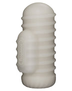 LoveToy - Knights Ring - Vibrerende Dual Purpose Sleeve - Golvend - Wit