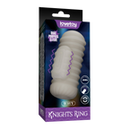 LoveToy - Knights Ring - Vibrerende Dual Purpose Sleeve - Golvend - Wit