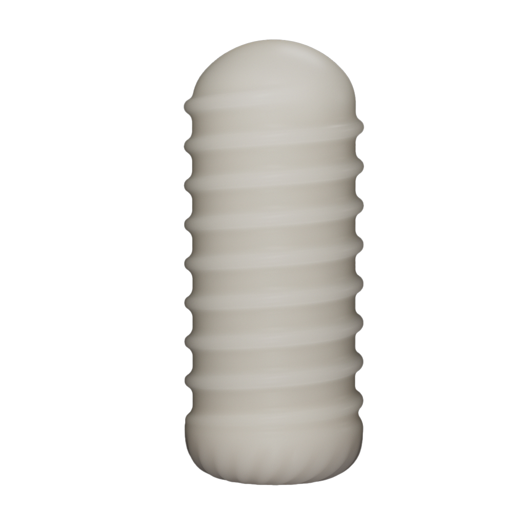 LoveToy - Knights Ring - Vibrerende Dual Purpose Sleeve - Golvend - Wit