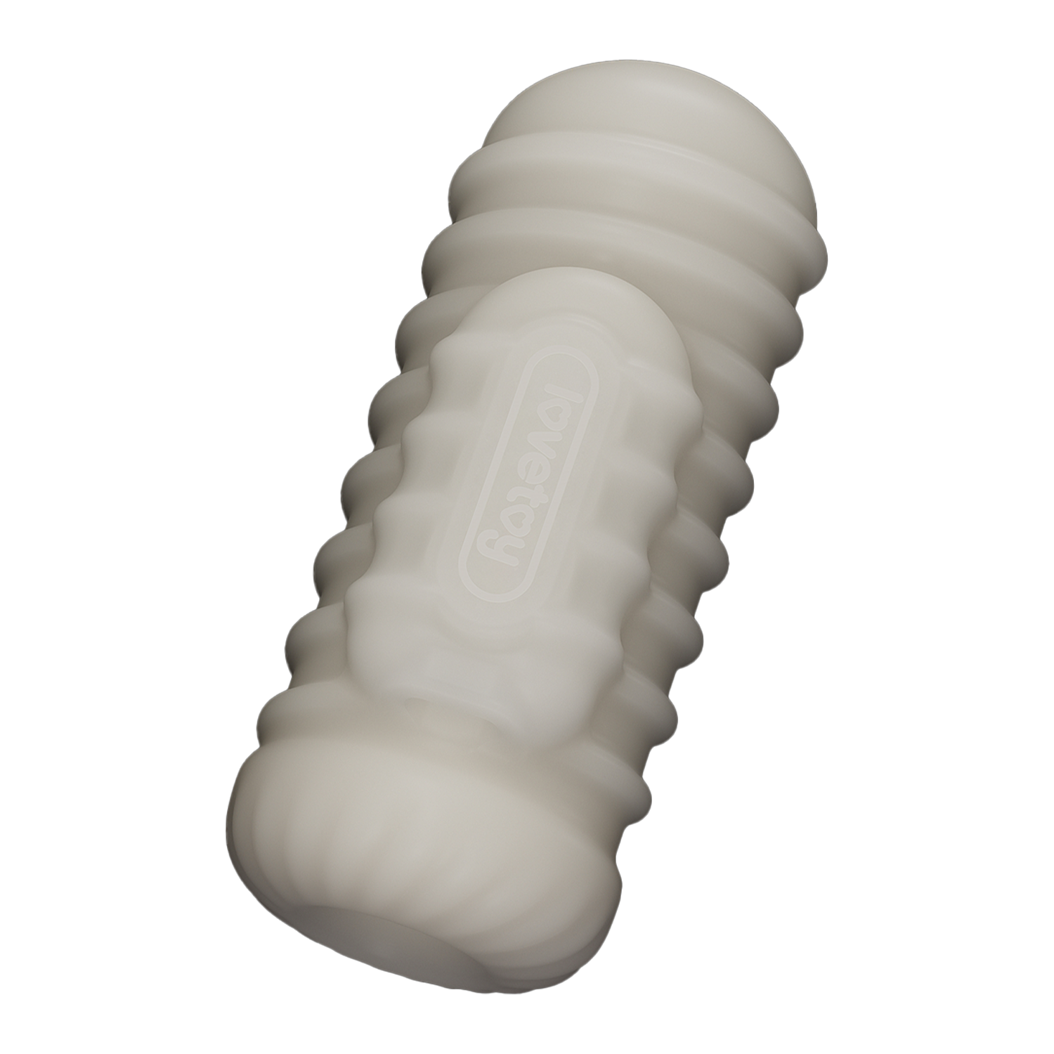 LoveToy - Knights Ring - Vibrerende Dual Purpose Sleeve - Golvend - Wit