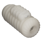 LoveToy - Knights Ring - Vibrerende Dual Purpose Sleeve - Golvend - Wit