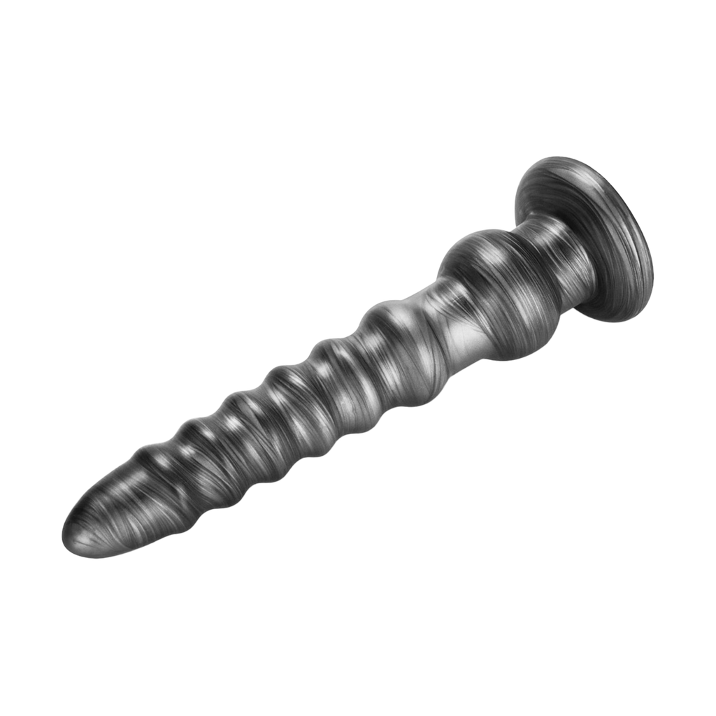 LoveToy - Kingsize Vibrerende Vibrax Slider 32 cm - Zilver