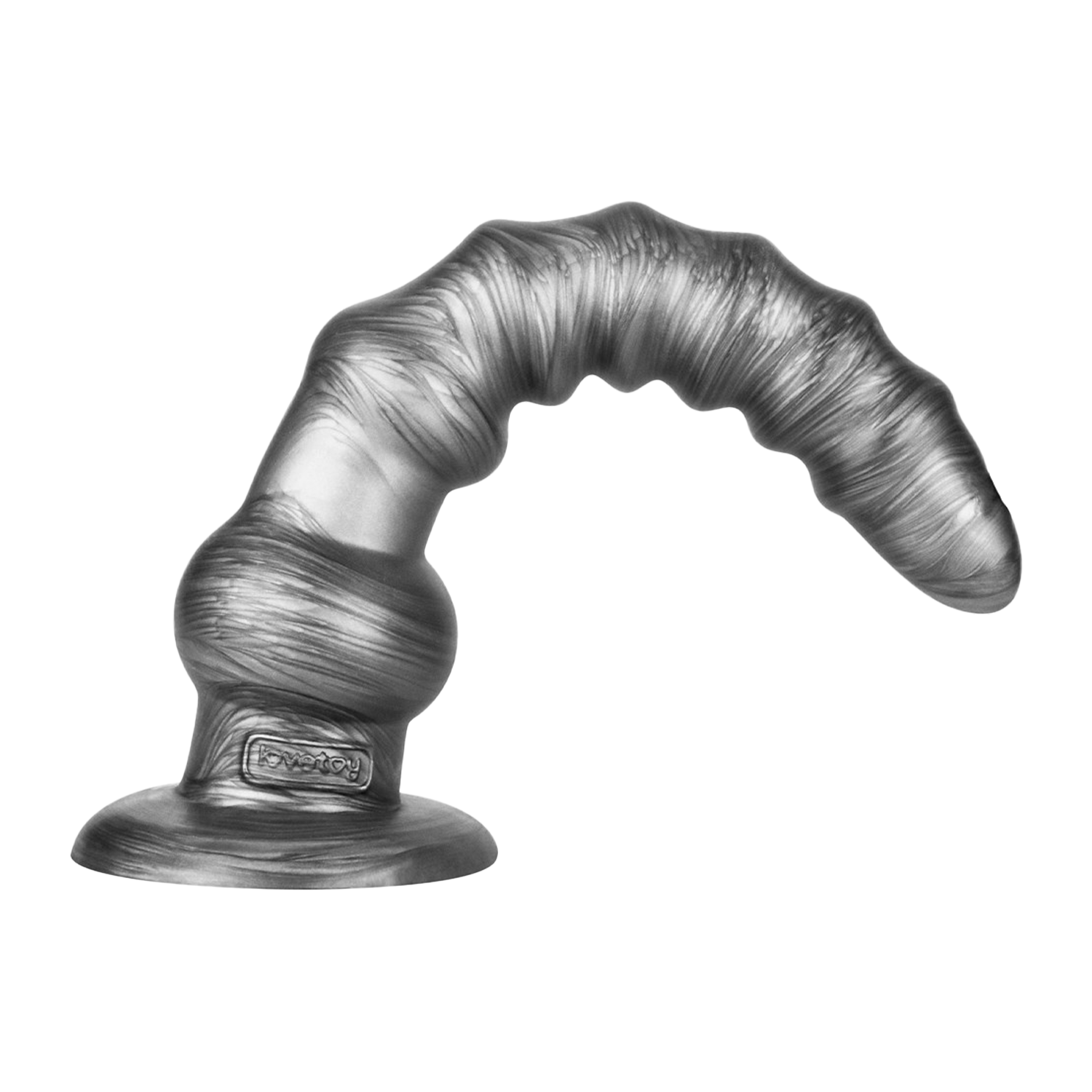 LoveToy - Kingsize Vibrerende Vibrax Slider 32 cm - Zilver