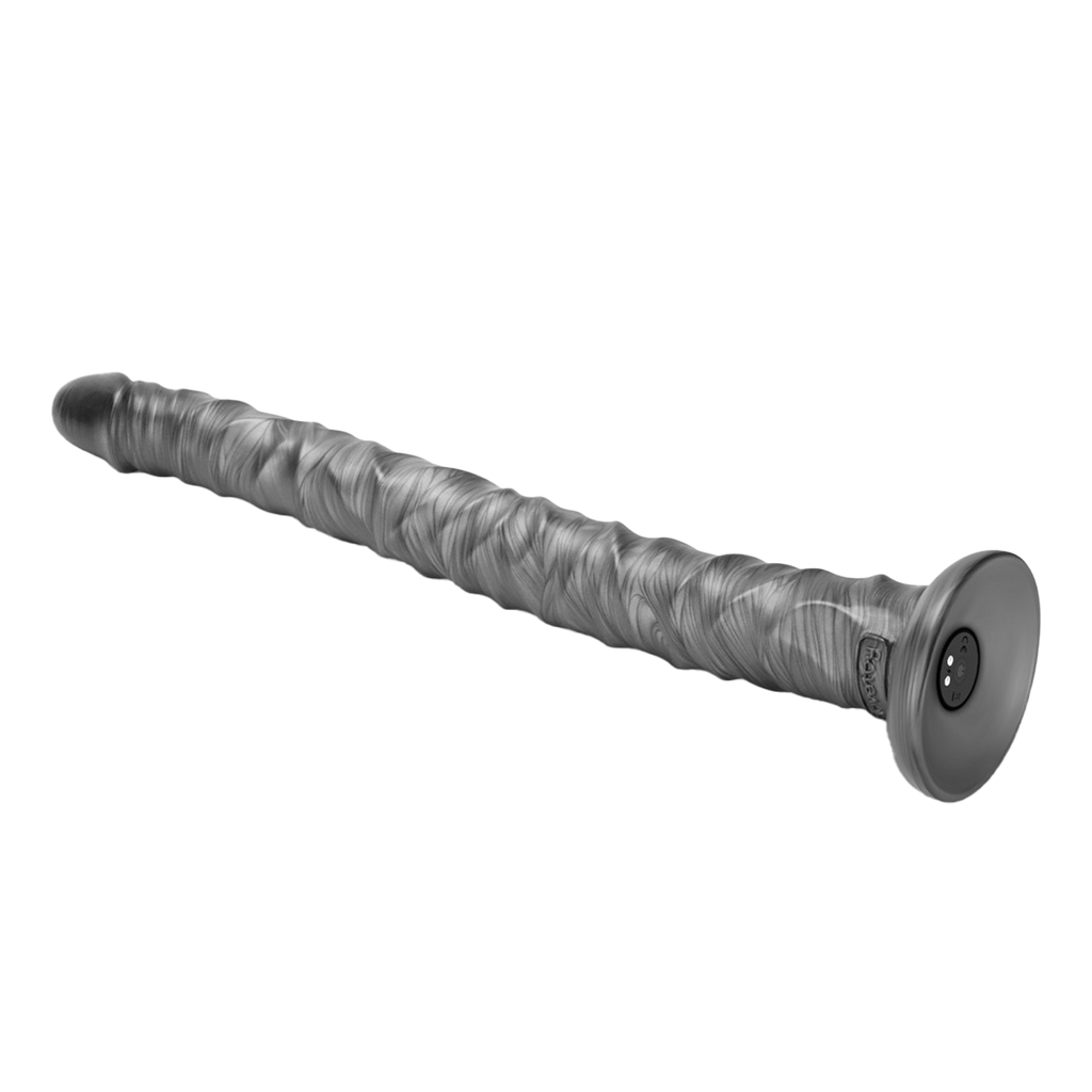 LoveToy - Kingsize Vibrerende Vibrax Slider 40,5 cm - Zilver