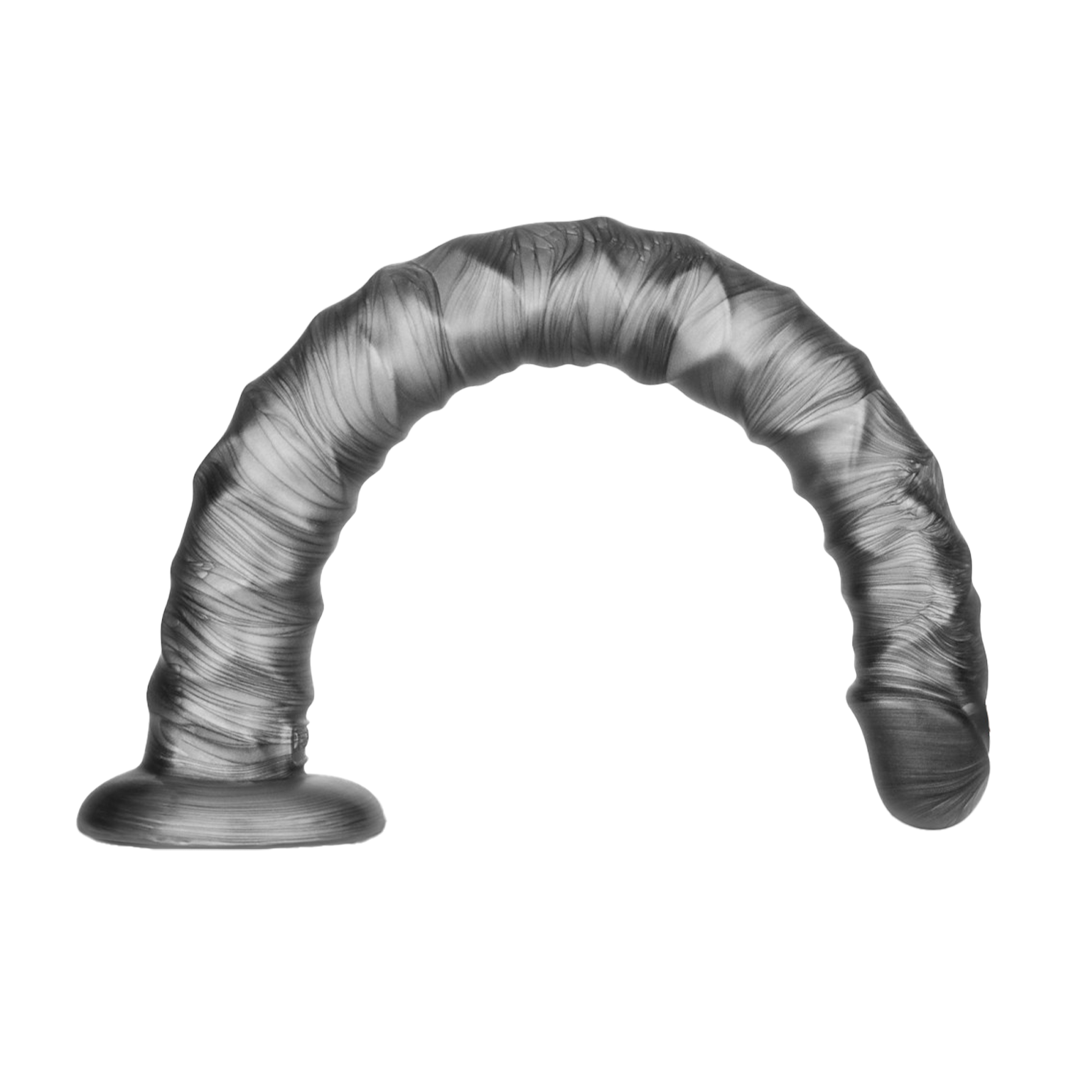 LoveToy - Kingsize Vibrerende Vibrax Slider 40,5 cm - Zilver