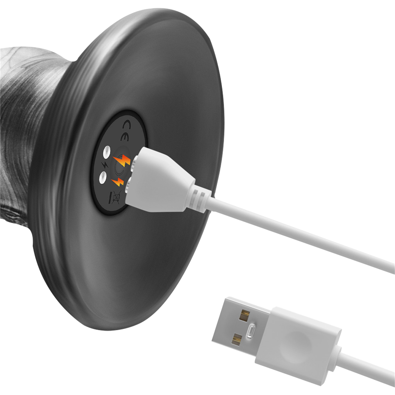 LoveToy - Kingsize Vibrerende Vibrax Slider 40,5 cm - Zilver