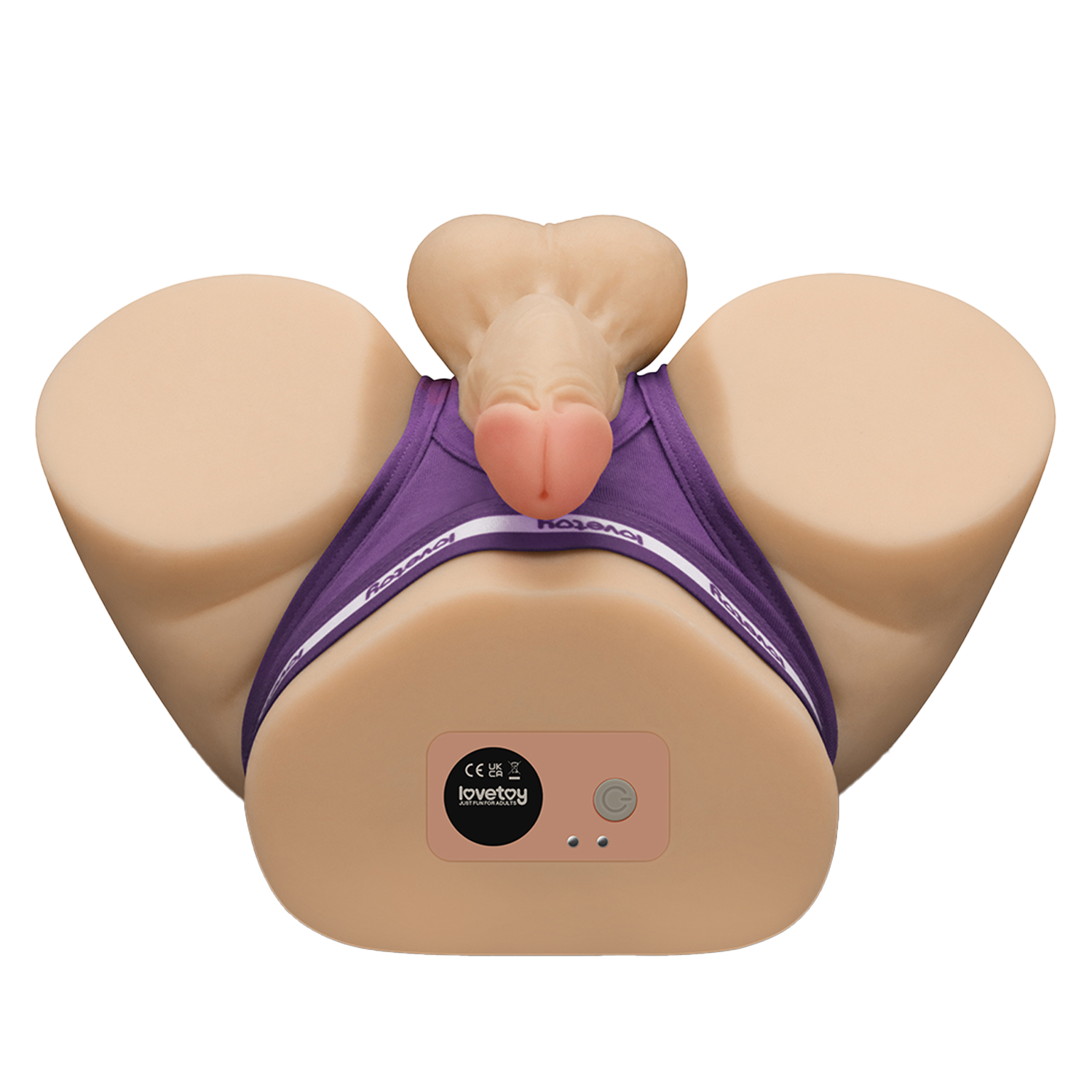 LoveToy - Streetgirl's Dual Motor Sensation Pulse met Dildo - Nude