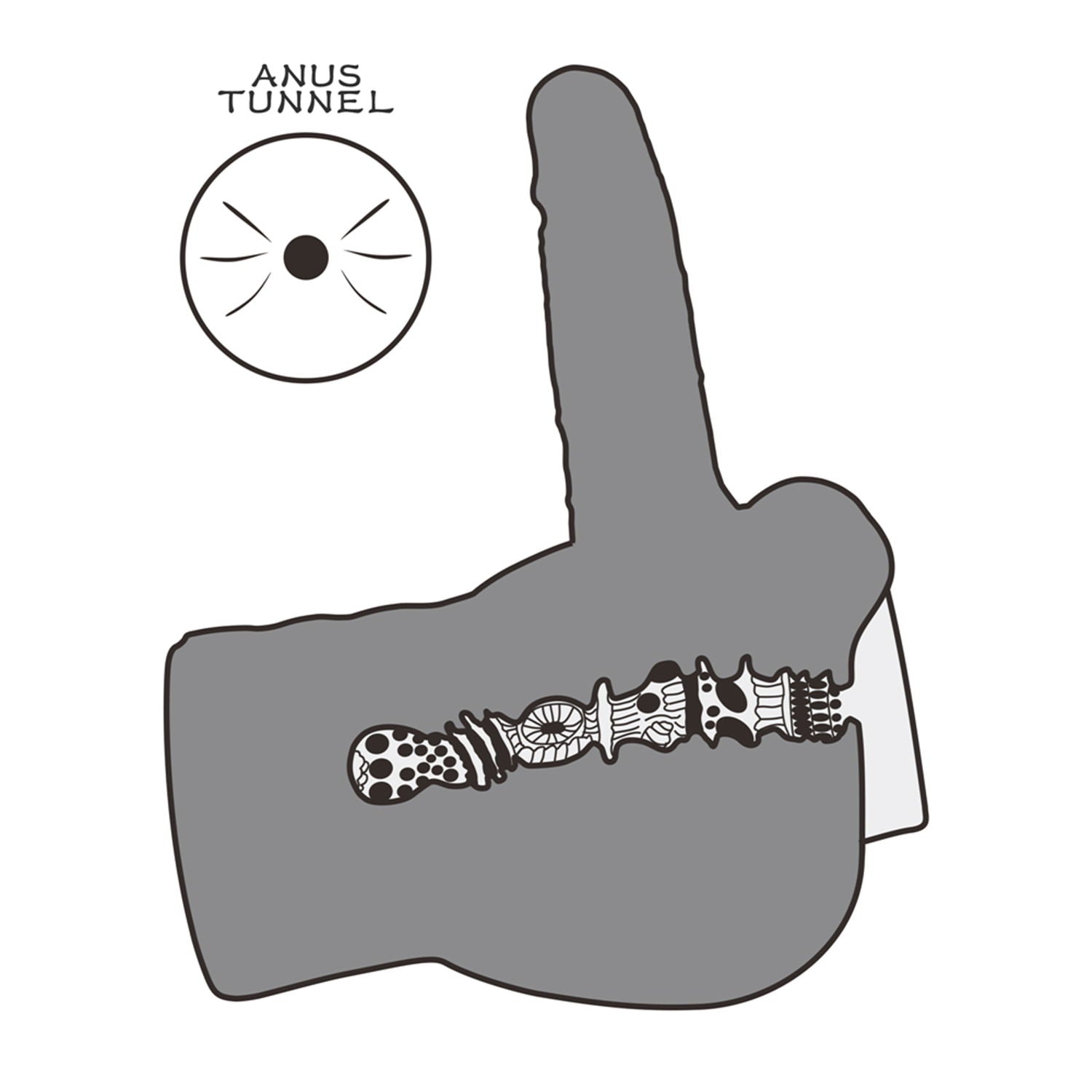 LoveToy - Streetgirl's 14 met buigbare dildo - Nude