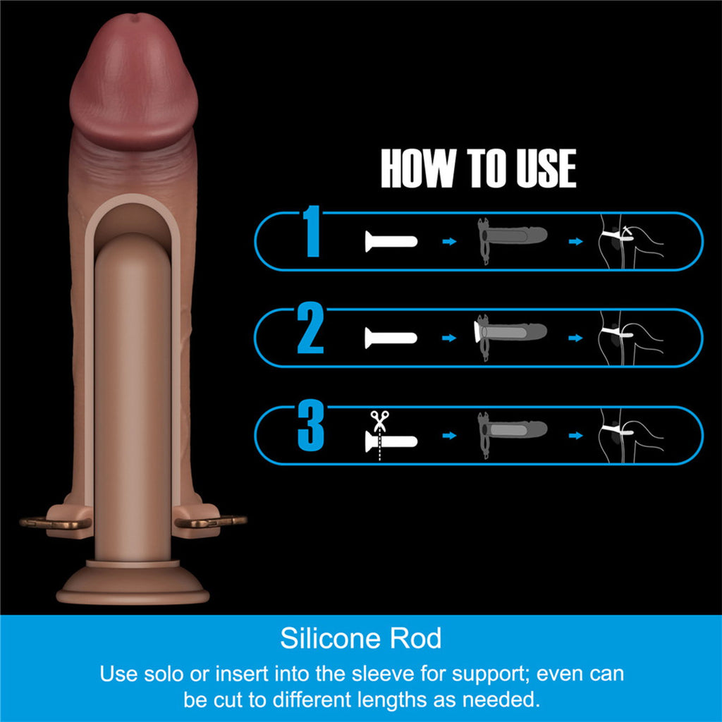 LoveToy - Ingen 25,5cm - Enchanced Set XS/S/M - Nude