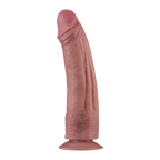 LoveToy - Power Cock 26,5 cm - Vibrerend Dual Desinty - Nude