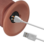 LoveToy - Power Cock 26,5 cm - Vibrerend Dual Desinty - Nude