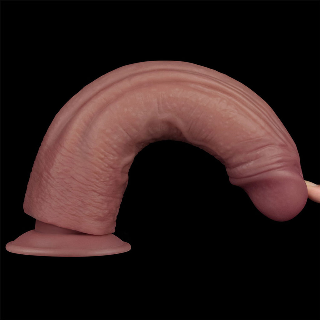 LoveToy - Power Cock 26,5 cm - Vibrerend Dual Desinty - Nude