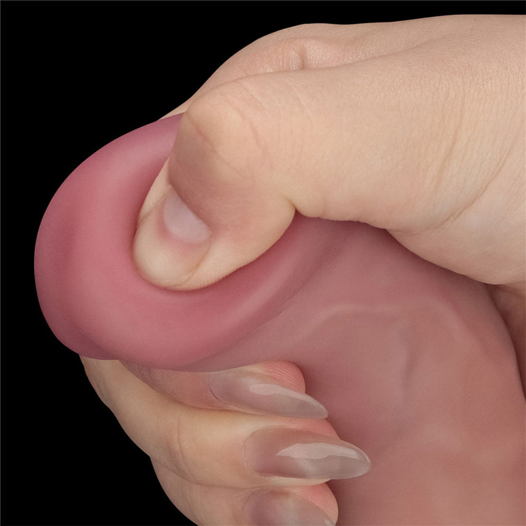 LoveToy - Power Cock 23 cm - Vibrerend Dual Desinty - Nude