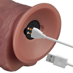 LoveToy - Power Cock 23 cm - Vibrerend Dual Desinty - Nude