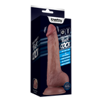 LoveToy - Power Cock 21,5 cm - Vibrerend Dual Desinty - Nude