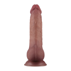 LoveToy - Power Cock 21,5 cm - Vibrerend Dual Desinty - Nude