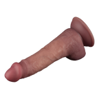 LoveToy - Power Cock 21,5 cm - Vibrerend Dual Desinty - Nude