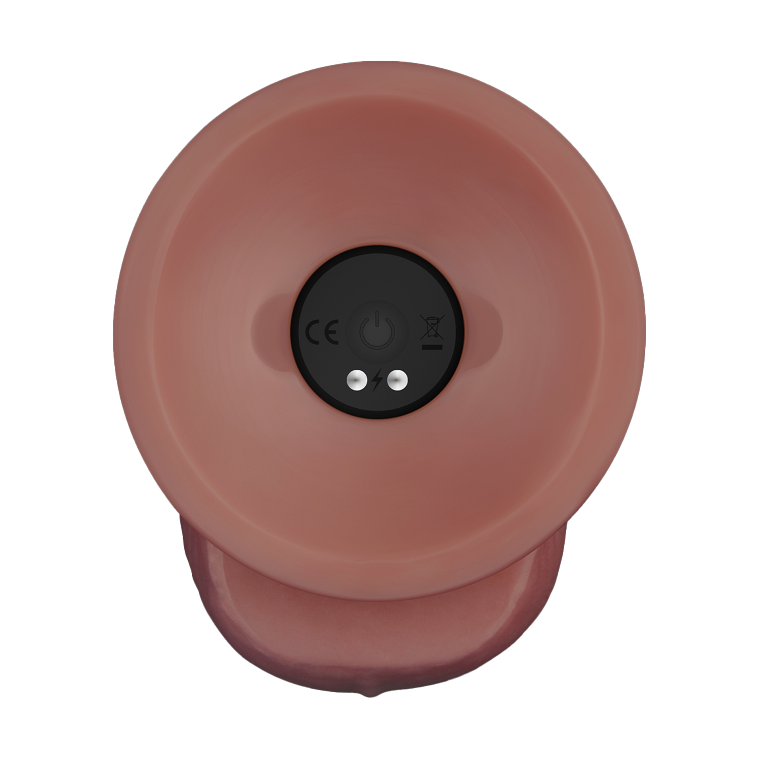 LoveToy - Power Cock 21,5 cm - Vibrerend Dual Desinty - Nude