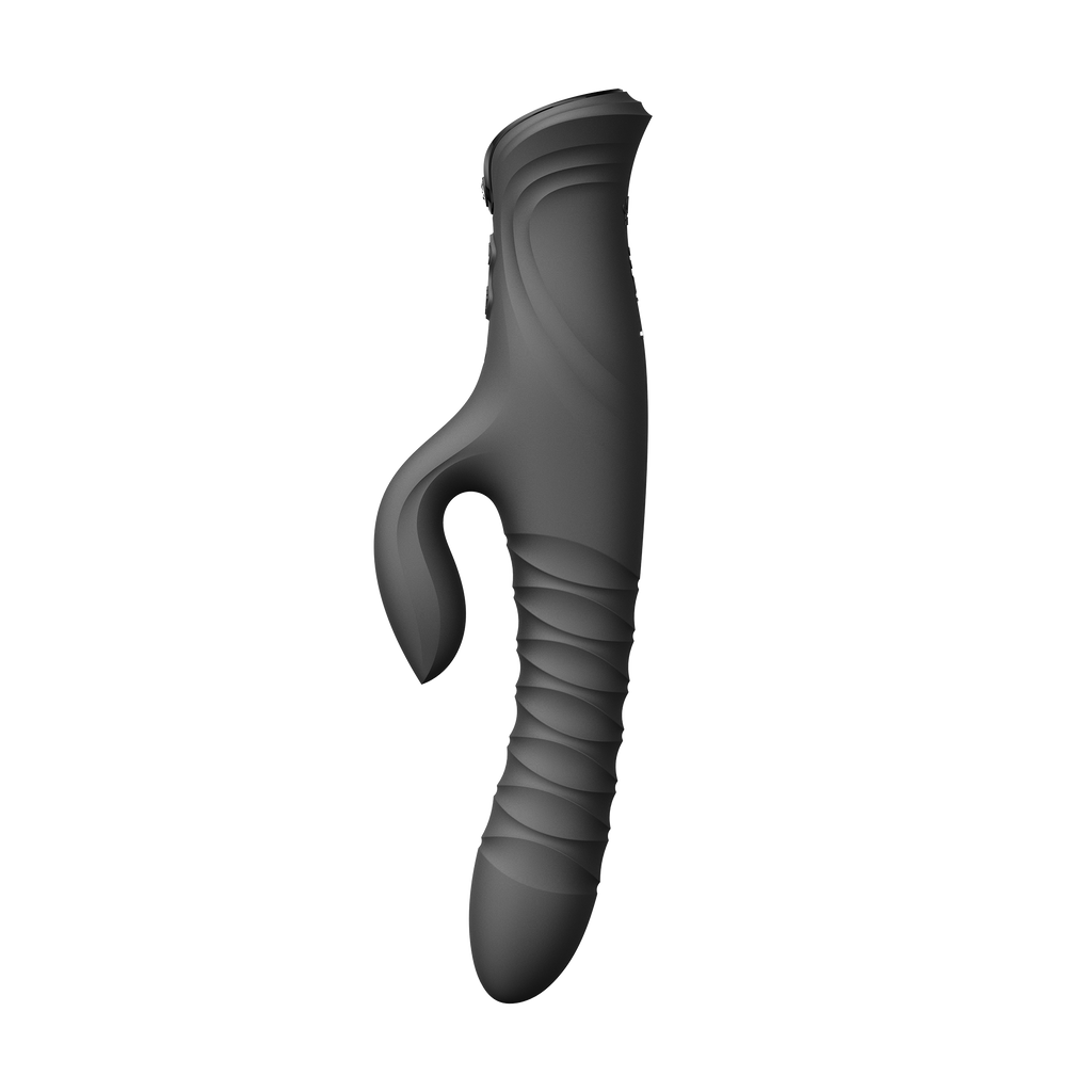 ZALO- Mose 2 - Rabbit Thrusting Vibrator - Zwart