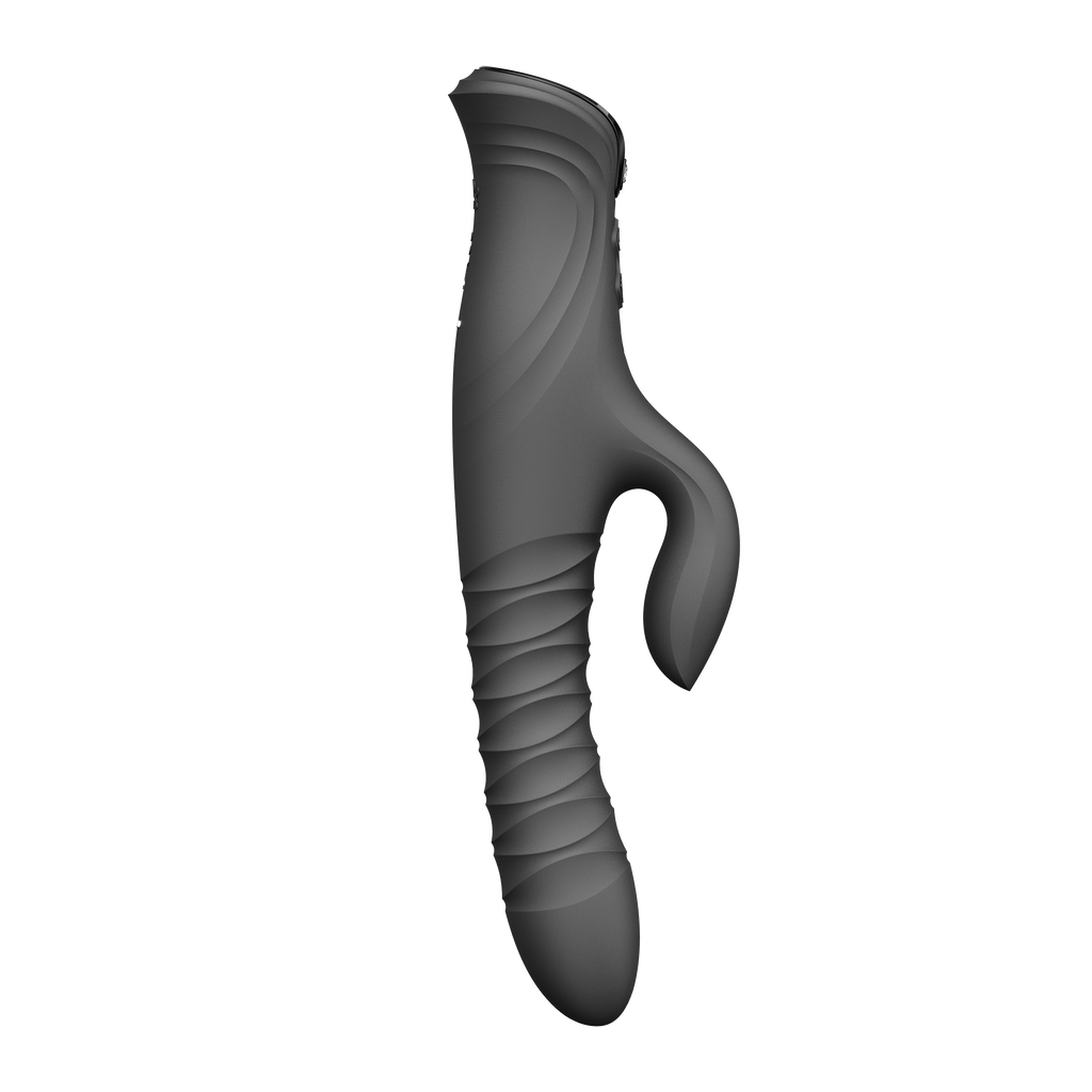 ZALO- Mose 2 - Rabbit Thrusting Vibrator - Zwart