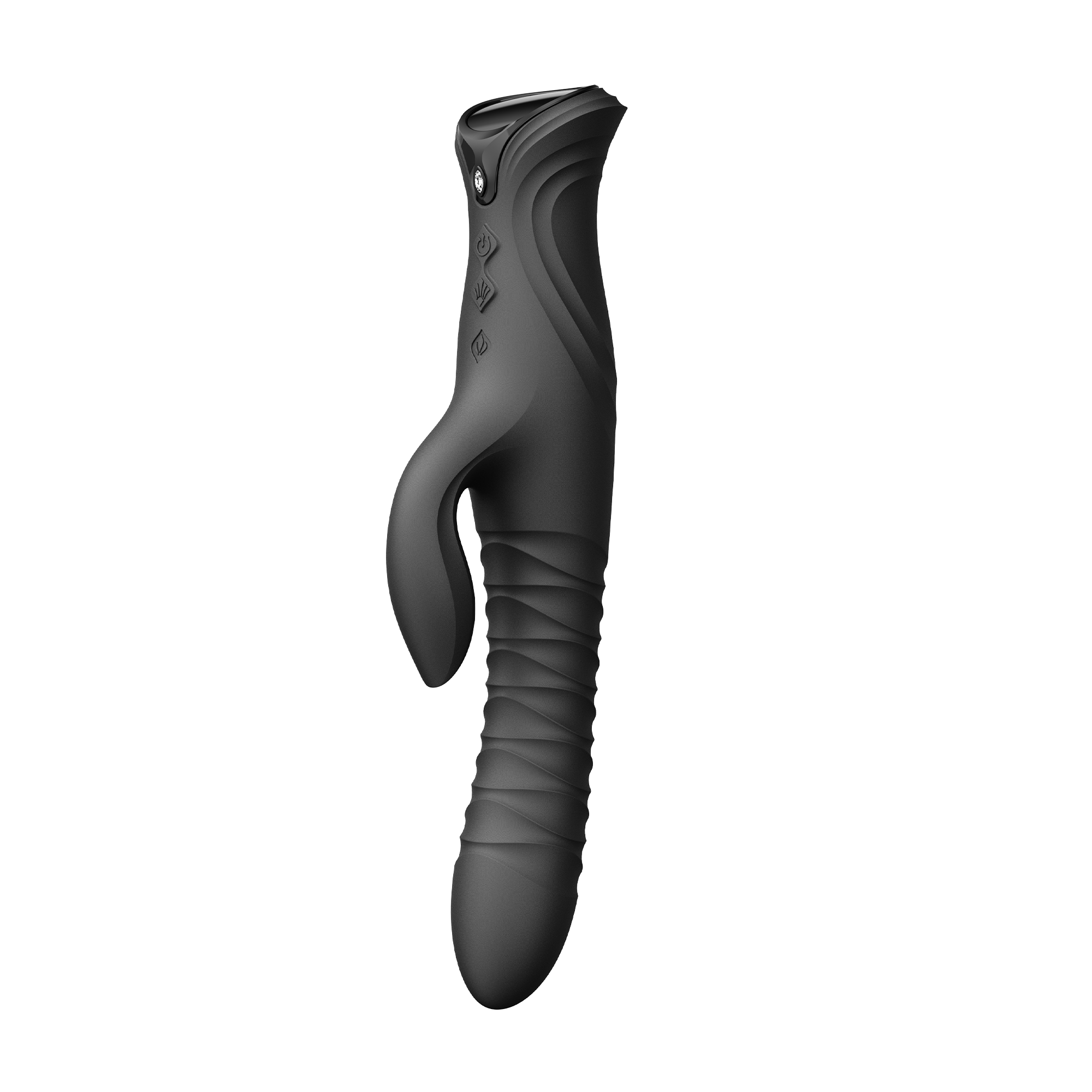 ZALO- Mose 2 - Rabbit Thrusting Vibrator - Zwart