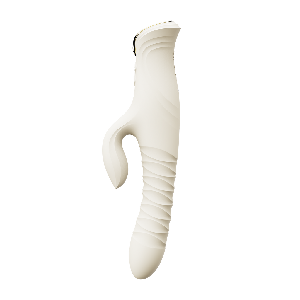 ZALO- Mose 2 - Rabbit Thrusting Vibrator - Ivoor Wit