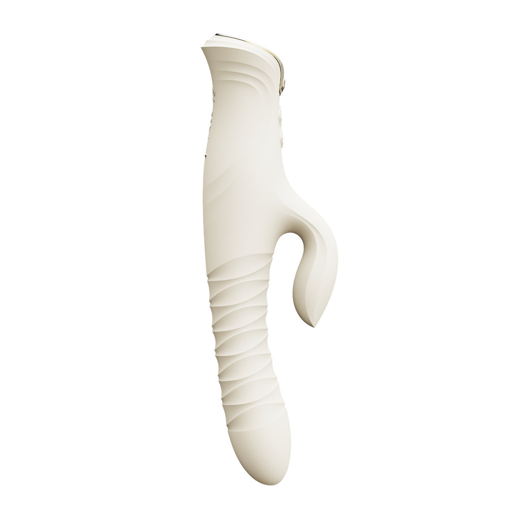 ZALO- Mose 2 - Rabbit Thrusting Vibrator - Ivoor Wit