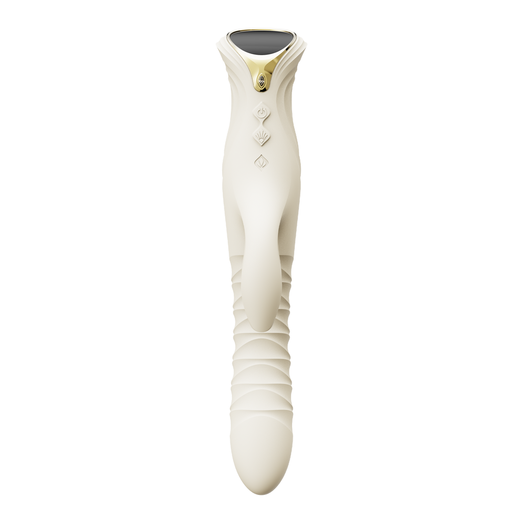 ZALO- Mose 2 - Rabbit Thrusting Vibrator - Ivoor Wit