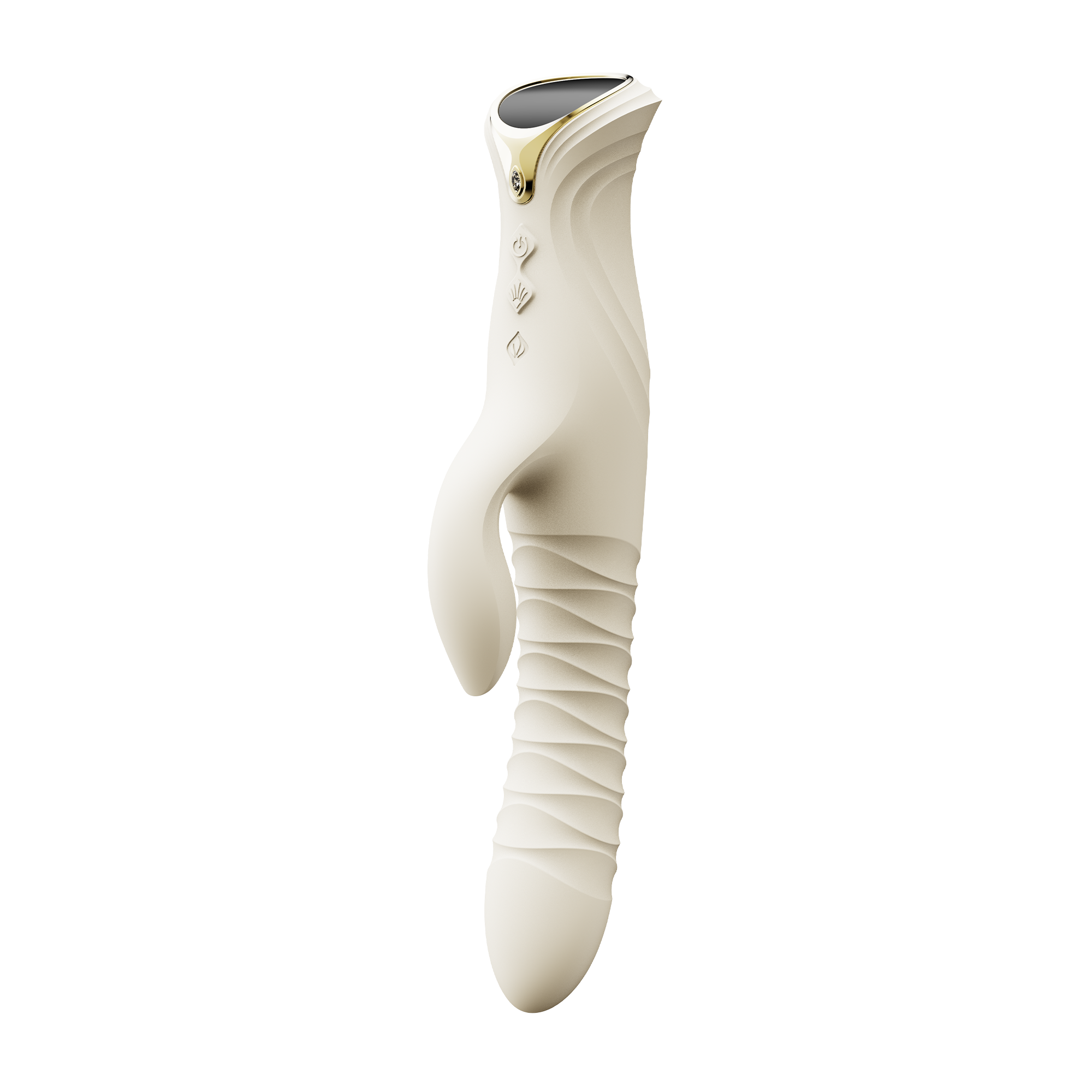 ZALO- Mose 2 - Rabbit Thrusting Vibrator - Ivoor Wit