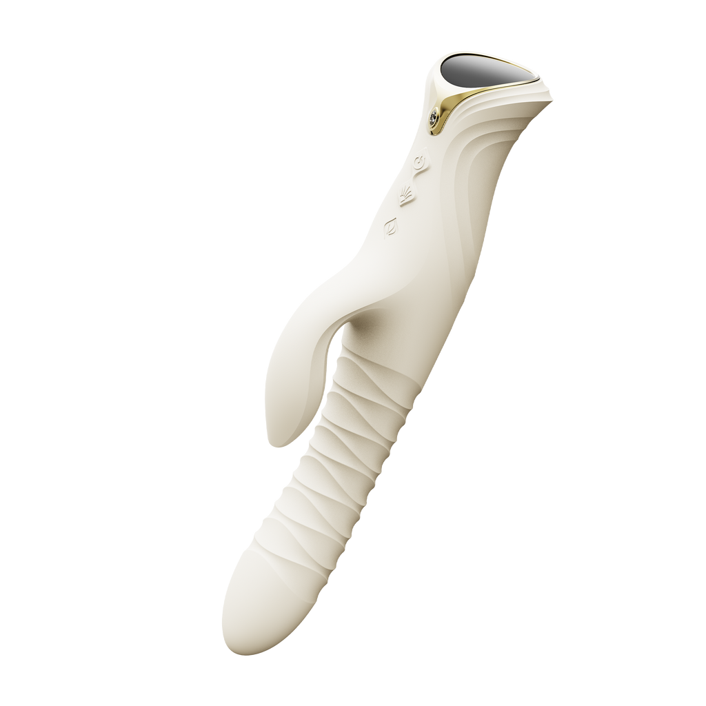 ZALO- Mose 2 - Rabbit Thrusting Vibrator - Ivoor Wit