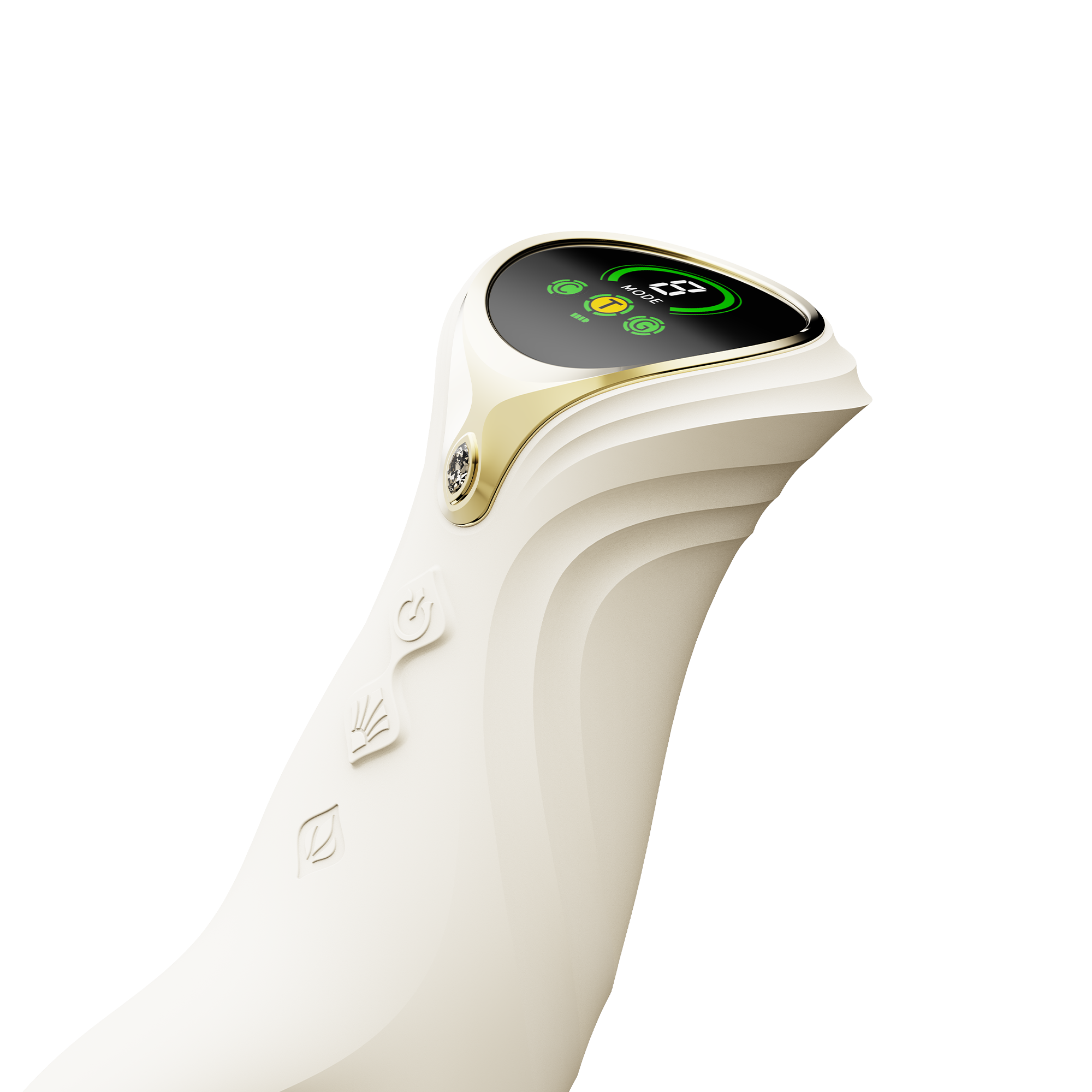 ZALO- Mose 2 - Rabbit Thrusting Vibrator - Ivoor Wit