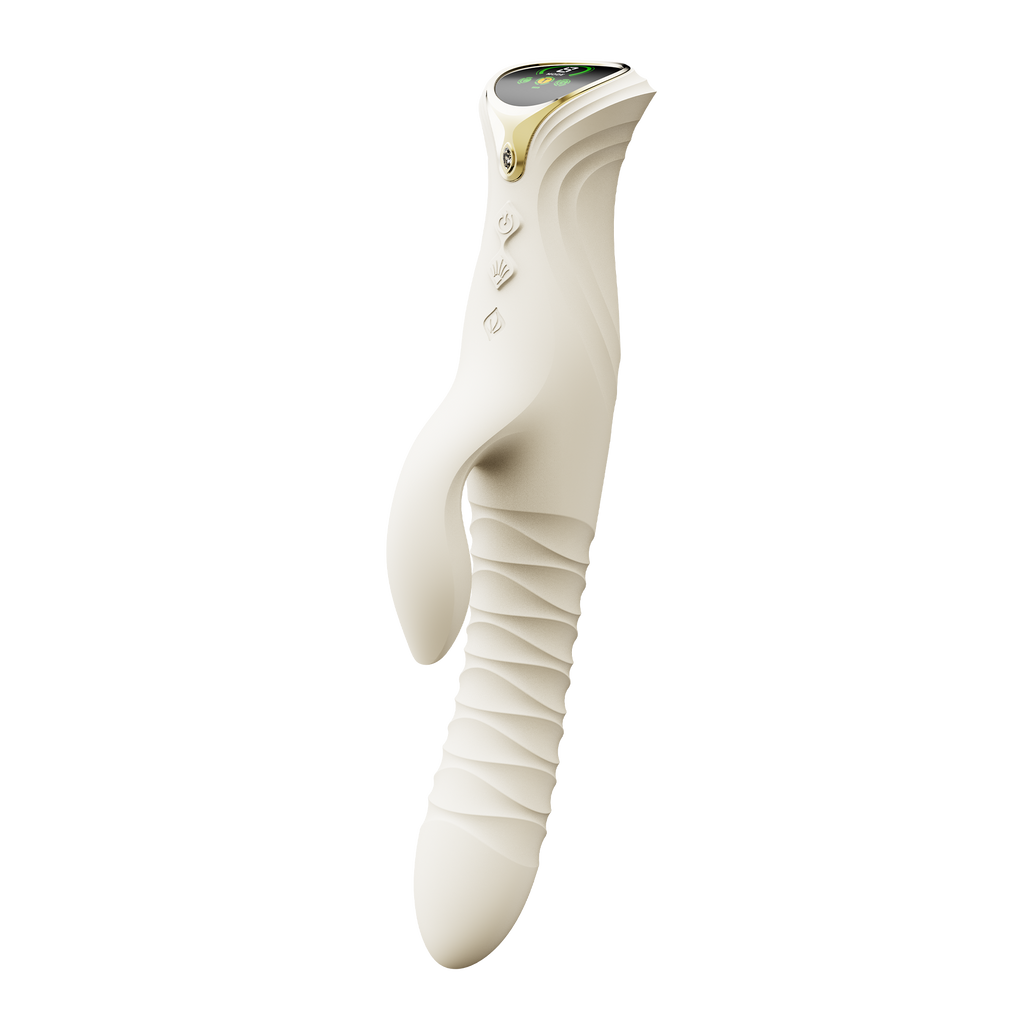 ZALO- Mose 2 - Rabbit Thrusting Vibrator - Ivoor Wit