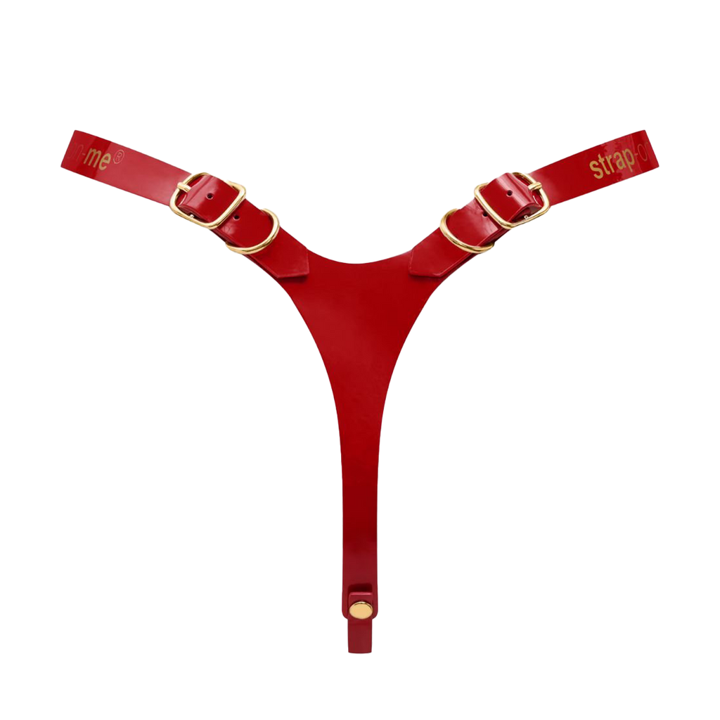 Strap-On-Me - Kunstleren Harnas Fabulous - One Size - Rood Glanzend